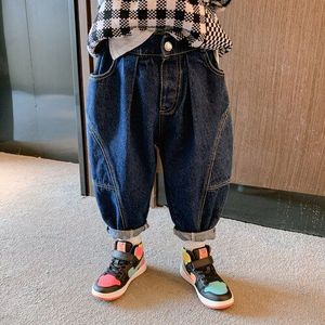Jongens Katoenen Casual Jeans Mode Stijl Kinderkleding Herfst Harembroek Koreaanse Kinderen Broek Kinderkleding