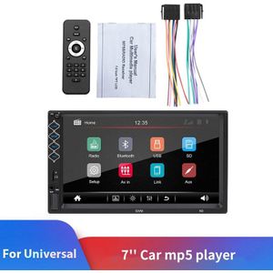 Novel-2 Din Auto Stereo,7 Inch Contact Sn Auto Multimedia Speler 7 Kleur MP5 Speler Stereo Ondersteuning Iphone Xr Mirrorlink,Calle