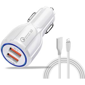 Quick Charge 3.0 Dual USB Autolader Universele QC3.0 Dubbele USB Snel Opladen Voor iPhone Samsung Xiaomi Telefoon GPS Auto -Charger