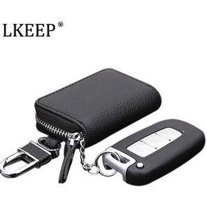 Unisex PU Lederen Auto Key Portemonnees Mannen Car Sleutelhouder Huishoudster Keys Organizer Vrouwen Sleutelhanger Covers Zipper Key Case Pouch tas
