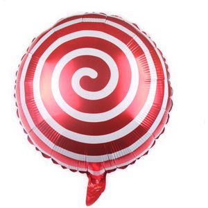 5Pcs Navidad Decoratie Ronde Candy Lollipop Aluminium Folie Ballon Cartoon Party Dress Up Festival Levert Jaar