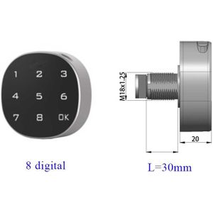 Keyless Touch Toetsenbord Wachtwoord Kabinet Lock Digitale Elektrische Kast Lade Locker
