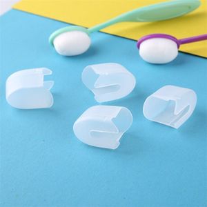 10 Stks/pak Universele Plastic Blending Borstels Caps Covers Voor Diy Scrarpbooking Kaart Maken Gereedschap Plastic Borstel Protector