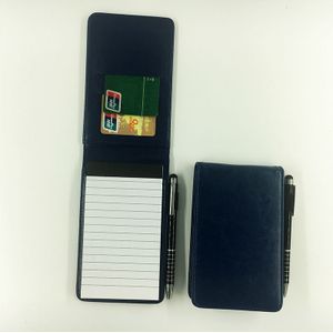 Ruize Multifunctionele Lederen Kleine Notebook Pocket A7 Planner Daily Memo Mini Note Boek Met Pen Business Kantoor Werk Notepad