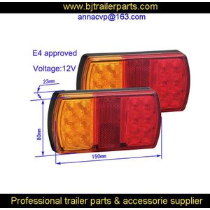 ! 12 V LED TRAILER ACHTERLICHTEN LAMPEN DOMPELPOMPEN WATERDICHTE TRUCK BOOT TRALER ONDERDELEN (2 STUKS/1 PAAR) trailer onderdelen