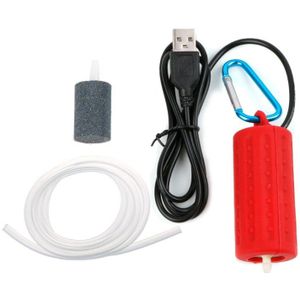 Draagbare Mini USB Aquarium Aquarium Zuurstof Luchtpomp Mute Energie Besparen Compressor Dierbenodigdheden