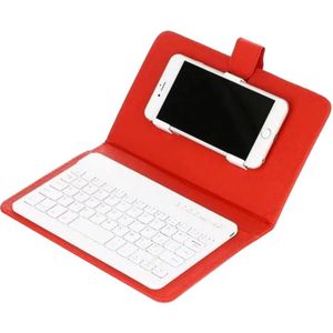 Vococal PU Lederen Bluetooth Wireless Keyboard Case Beschermende Cover voor iPhone iPad Huawei Xiaomi Samsung Mobiele Telefoon Tablet