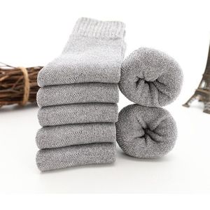 Mannen Winter Sokken Effen Kleur Eenvoudige Pluche Warme Comfortabele Ademend Badstof Sokken Mannen Midden Buis Mannen Sokken