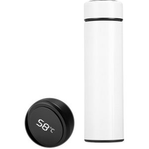 500ml Vacuüm Thermos LED Display Waterfles Rvs Dubbele Wand Geïsoleerd Cup Intelligente Reizen Thermos Koffie Mokken