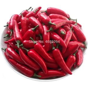 Gresorth 30 pcs MINI Kunstmatige Chinese Rode Peper Nep Chili Groente Thuis Keuken Voedsel Speelgoed Decoratie