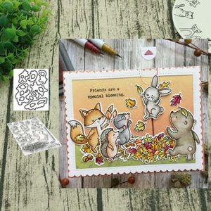 Animal Party Metalen Stansmessen En Clear Stempels Voor Diy Scrapbooking Kaarten Maken Decoratie Benodigdheden