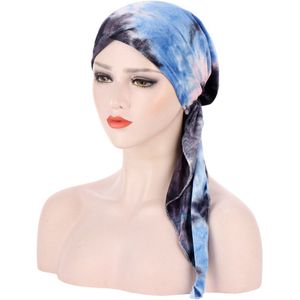 Moslim Velvet Tulband Headwrap Hoed Voor Vrouwen Pre-Gebonden Chemo Mutsen Caps Bandana Hoofddoek Voor Kanker Haar Accessoires