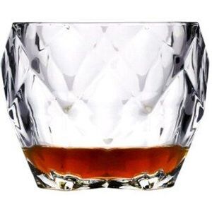 Creatieve Dikke Prisma Kristal Whiskey Glas Tops Tumbler Glazen Wijn Geest Xo Brandy Vodka Cup Bar Wijnglas