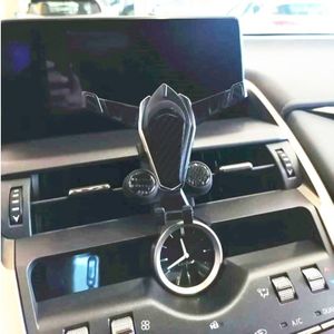 Gravity Auto Air Vent Outlet Dashboard Mobiele Mobiele Telefoon Houder Reactie Clip Mount Cradle Gps Voor Lexus Nx