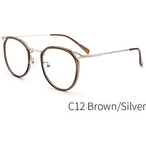 Vrouwen Kat Oor Brilmontuur Optische Retro Acetaat Studenten Ronde Recept Frame Bril Polygonal Brillen