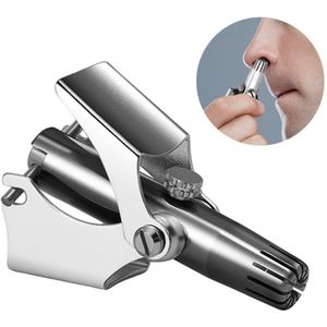 Neus Tondeuse Voor Mannen Oor Cleaner Roestvrij Staal Handmatige Apparaat Mechanische Scheren En Ontharing Gereedschap