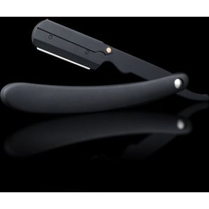 Mode Mannen Scheerapparaat Rechte Baard Scheren En Zorg Scheermes Gold Plating Professionele Kapper Kappers Scheermes Gereedschaphouder