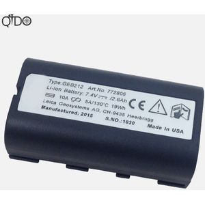 Samsung batterij core GEB212 Li-Ion 2.6Ah batterij voor Leica ATX1200 ATX1230 GPS1200 GPS900 GRX1200