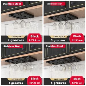 Rvs Rode Wijn Glas Cup Rack Beker Opbergrek Wijn Glazen Houder Keuken Bar Glaswerk Opknoping Rack Onder Kast
