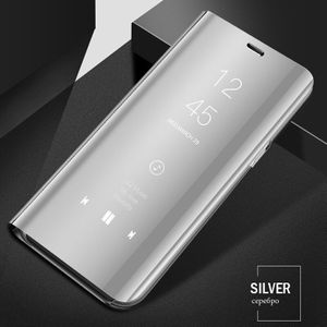Luxe Spiegel View Smart Flip Case Voor Samsung Galaxy Note 9 Originele Magnetische Fundas Note9 Sm N960 N960F Op Leer telefoon Cover
