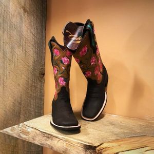 Vrouwen Schoenen Voor Pu Lederen Veiligheid Mode Laarzen Vrouwelijke Vinage Klassieke Western Laarzen Botas De mujer HD151