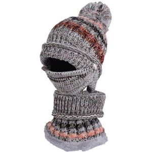 Dames Dames Wollen Gebreide Thicken Beanie Hat Sjaal Handschoenen Winter Warm Sneeuw Ski Hoed Set Zwart Beige Grijs roze