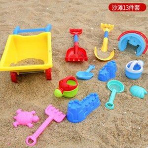 Kinderen Strand Speelgoed Set Zand Spelen Tool Schop En Mini Emmer Zand Laden Voertuig Verfijnd Auto Zandloper Voor baby Kid