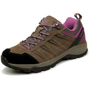 XIANGGUAN Vrouwen Wandelschoenen Antislip Rubber Wandelstok Voor Lady Outdoor Klimmen Sneakers Grijs Bruin Roze Maat 36-39 ONS 3-6