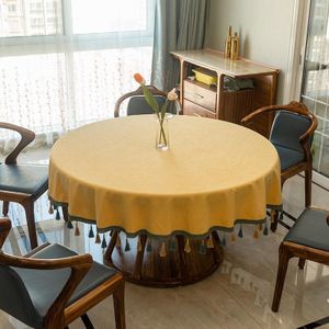 Ronde Tafelkleed - Groen - Diameter 200 - Decoratieve Meubels Protector