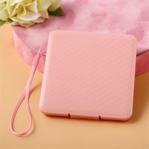 Effen Kleur Vierkante Masker Case Outdoor Draagbare Masker Opbergdoos Besparen Maskers Dozen Student Masker Houder Opbergtas Organizer