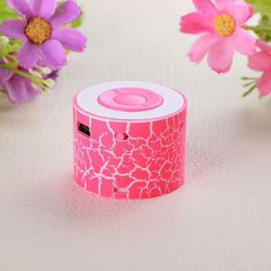 6 kleur Mini MP3 Speaker Oplaadbare Ondersteuning Oortelefoon Hoofdtelefoon TF Card Crack Muziekspeler Geen Bluetooth