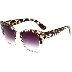 45079 Lady Oversized Zonnebril Voor Vrouwen Cat Eye Bril Mode Klinknagel T Eyewear UV400 Bescherming