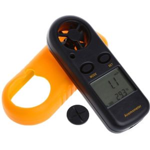 GM816 Mini Digitale Anemometer Windsnelheid Temperatuur Tester w/LCD Backlight