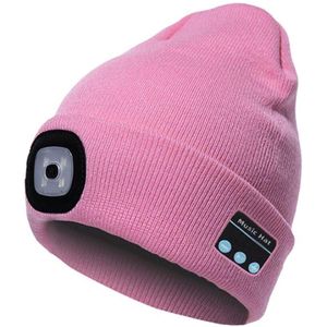 Warm Beanie Cap Voor Outdoor Campingunisex Kintted Hoed Ingebouwde 4 Stuks Led Verlichting BT5.0 Knit Cap Herfst Winter fietsen