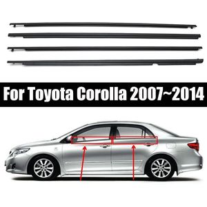 4 Stuks Auto Deur Glas Venster Moulding Trim Afdichting Rubber Afdichting Riem Weer Strip Voor Toyota Corolla 2007 ~
