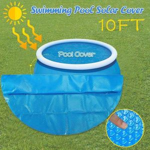 9.84ft Ronde Zwembad Cover Protector Tuin Opblaasbaar Zwembad Anti-Verdamping Isolatie Film Outdoor Accessoires