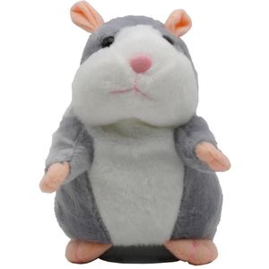 15Cm Leuke Walking Talking Hamster Pluche Dier Pop Grappige Sound Record Herhaal Voice Changing Educatief Speelgoed Huisdieren Kinderen