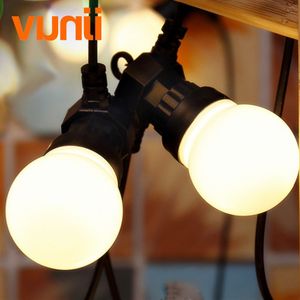 Nieuw! Outdoor IP65 Tuin/Patio/Bruiloft Vintage Festoen Ball String Licht, g50 Globe String Lights Milky Dansen String Light