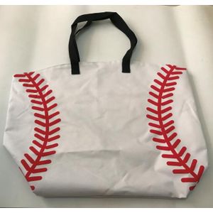 Softbal Tote Tas Voor Kinderen Verschillende Zwarte Baseball Voetbal Stiksels Tassen Vrouwen & Kinderen Katoen Canvas Sporttas