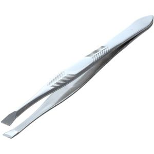 Zilver Tone Roestvrij Staal 3.5 &quot;Lengte Pincet Voor Wenkbrauw