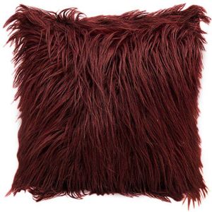 1 Pc Nordic Posh Stijl Home Decor Super Zachte Pluche Mongoolse Faux Fur Sierkussen Cover Kussen Case Kussensloop Vierkante D