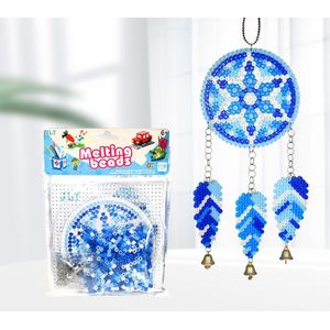 Jinletong Hama Kralen 5Mm Kit Dream Catcher Windbell Puzzel 3d Met Sjablonen Pegboard Diy Speelgoed Voor Kids Zekering Hama kralen Set Speelgoed