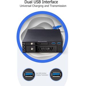 MR-6203 2.5/3.5 &quot;Interne Hdd Ssd Case Box Dual Usb Optische Drive Mobiele Rack Station Harde Schijf Behuizing voor Desktop Pc