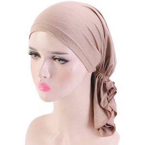 Elastische Vrouwen Modale Hijab Tulband Caps Dames Chemo Cap Moslim Katoen Turbanet Hoofddoek Motorkap Femme Musulman Innerlijke Hijaabs