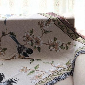 Katoenen Handdoek Deken Voor Couch Sofa Decoratieve Hoes Gooit Plaid Rechthoekige Boho Stiksels Vliegtuig Reizen Deken Gezonde