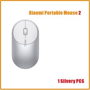 Originele Xiaomi Mi Draagbare Muis 2 4-DPI 4000 2400 1800 1200 Bluetooth RF2.4 Aluminium Metal Abs Windows 10 Android mac