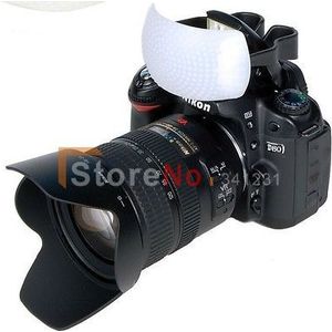 2 stks Wit Ingebouwde Flash SoftBox Camera Diffuser Softlight Voor canon nikon DSLR Camera