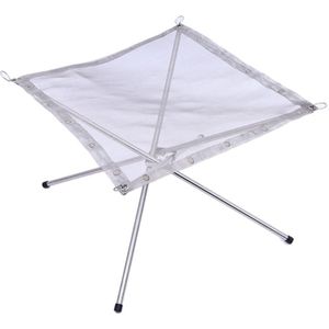 Draagbare Outdoor Vuurkorf Instorten Staal Mesh Haard Perfect Voor Camping Achtertuin En Tuin Draagtas