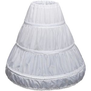 3 Hoepel Meisjes Petticoat Kids Kinderen Kleding Wit Mesh Lolita Onderrok Catwalk Kids Petticoats Voor Bloem Meisjes Jurken