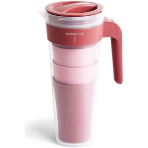 4 Cups Pitcher Water Drank Opslag Container Hittebestendige Koud Water Jug Plastic Sap Pitcher Huishouden Ketel Met Deksel